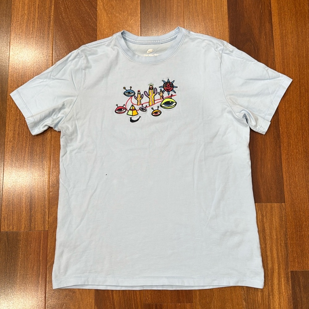 Men's Nike Alien/Cactus/Sun Shirt, Light Blue, L DZ3063-441